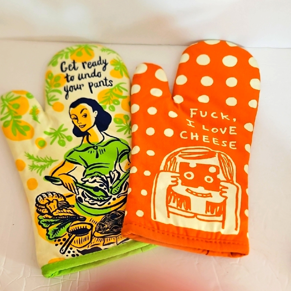 2 Piece Snarky Sarcastic Pot Holder Set Great Gift New